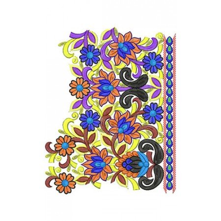 Light Color Embroidery Lace Design