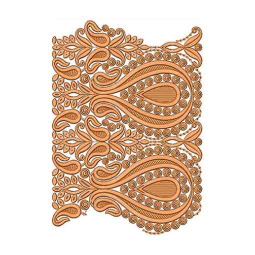 Street Fashion Lace Embroidery Design