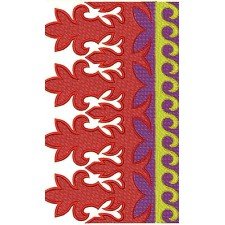 machine embroidery border