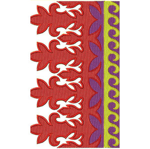 machine embroidery border