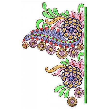 Simple Border Embroidery Designs 667