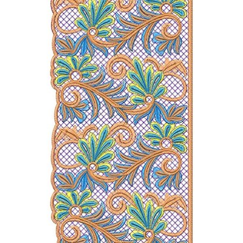 Embroidery Design For Saree 6777