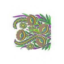 Bunch Of Flower Embroidery Border 6925