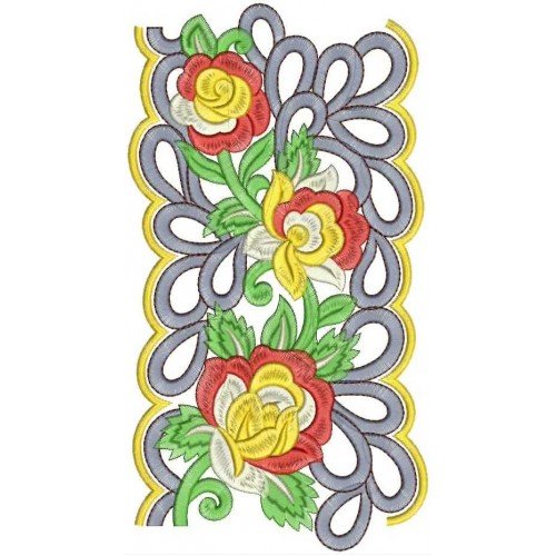 Shopping Floral Lace Embroidery Design