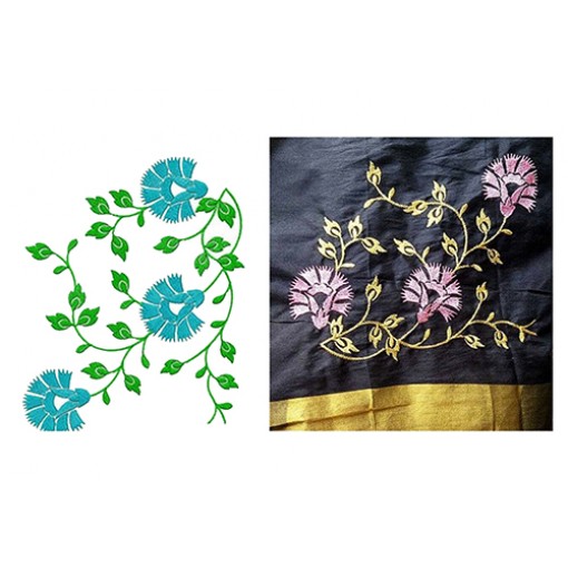 Antique Border Embroidery Design 25006 Antique Border Embroidery Design 25006