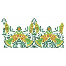 Asian Saree Embroidery Design