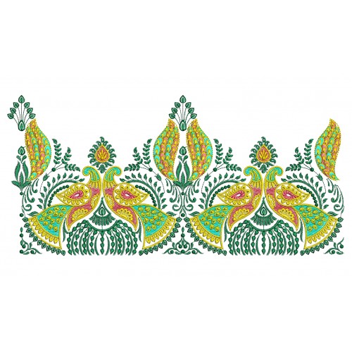 Asian Saree Embroidery Design
