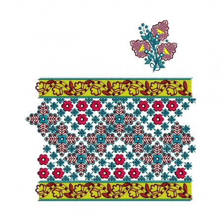 Creative Border Embroidery Design