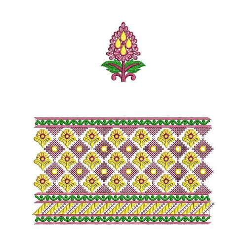 Cross Stitch Embroidery Border