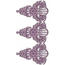 Cut Work Lace Embroidery Design 25401
