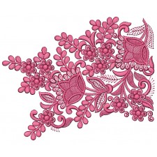 Damask Seamless Pattern Border Embroidery Design 25402