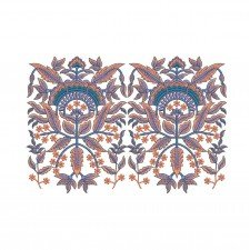 Elegant Traditional Leaves Floral Embroidery Design (3 Colors, 27.3cm x 40.3cm)