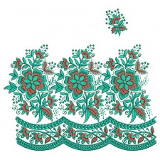 Floral Border Embroidery Designs