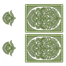 Free Hand Jall Border Embroidery Design 24768