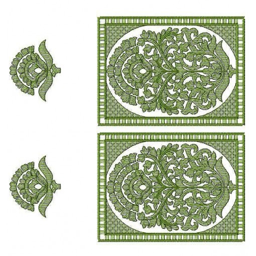 Free Hand Jall Border Embroidery Design 24768