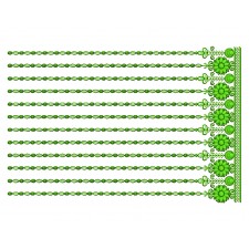 Full Embroidery Curtain Design 25343