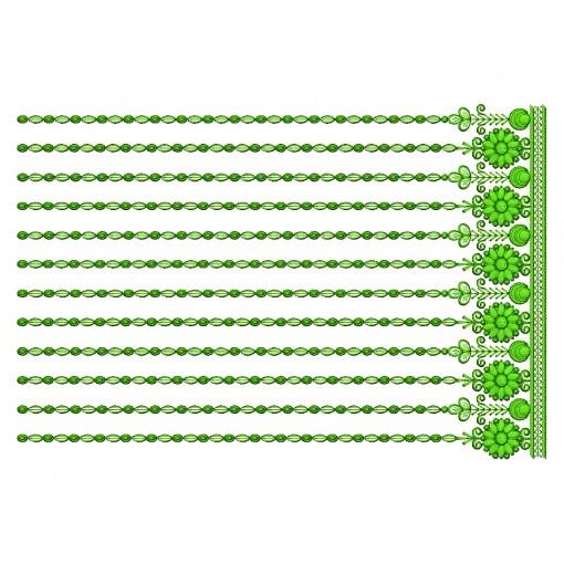 Full Embroidery Curtain Design 25343