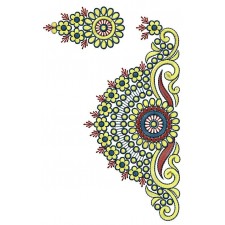 Half Circle Petal Border Embroidery Design 24761