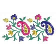 Mexican Embroidery Border Design