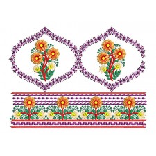 Mughal Folk Art Embroidery Border