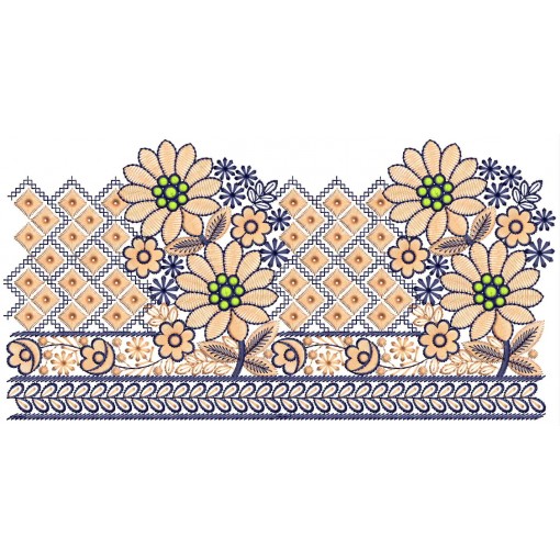 Native American Embroidery Border