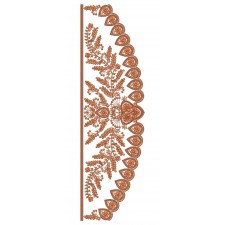 New Curtain Border Embroidery Design 25376