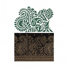 Paisley Border Embroidery Pattern Paisley Border Embroidery Pattern