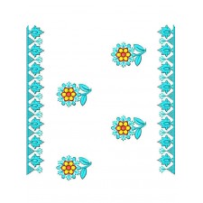 Phulkari Border Embroidery Design 24760