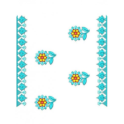 Phulkari Border Embroidery Design 24760