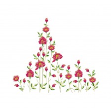 Rose Border Embroidery Design