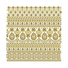 Sequin Embroidery Border Design