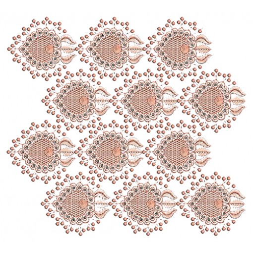 Sequins Embroidery Border For Shervani