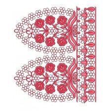Simple Stone Embroidery Border Design 24787