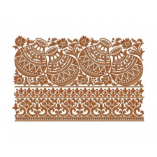 Traditional Gujarati Border Embroidery