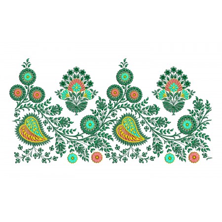 Traditional Russian Floral Embroidery Pattern