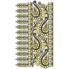 Wheat Border Embroidery Designs 25589