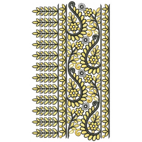 Wheat Border Embroidery Designs 25589