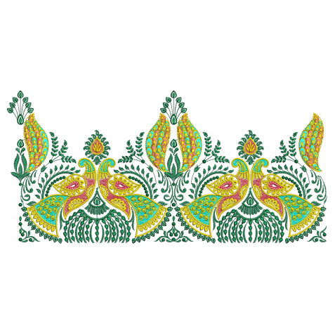 Asian Saree Embroidery Design