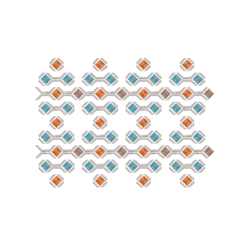 Aztec Geometric Repeating Border Embroidery Design