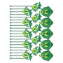 Beautiful Curtain Border Embroidery Design 25366