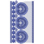 Pansy Style Border Embroidery Design 25439