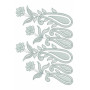 Counter Stitch Paisley Embroidery Border Design 24980