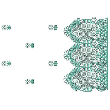 Cushioning Stitches With Start Embroidery Design 24786