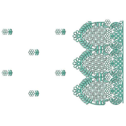 Cushioning Stitches With Start Embroidery Design 24786