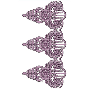 Cut Work Lace Embroidery Design 25401