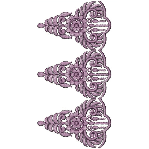 Cut Work Lace Embroidery Design 25401
