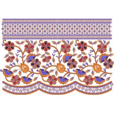 Embroidery Border With Sequins
