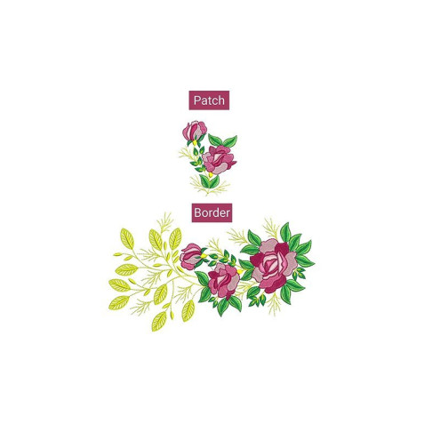 Embroidery Border Designs Of Flowers