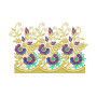 Floral Embroidery Border For Lampshade