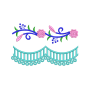 Floral Lace Border Embroidery Design